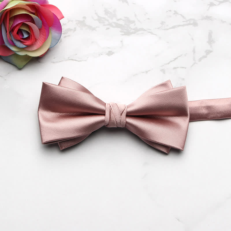 Men's Classic Party Evening Bow Tie - Pink - image 10