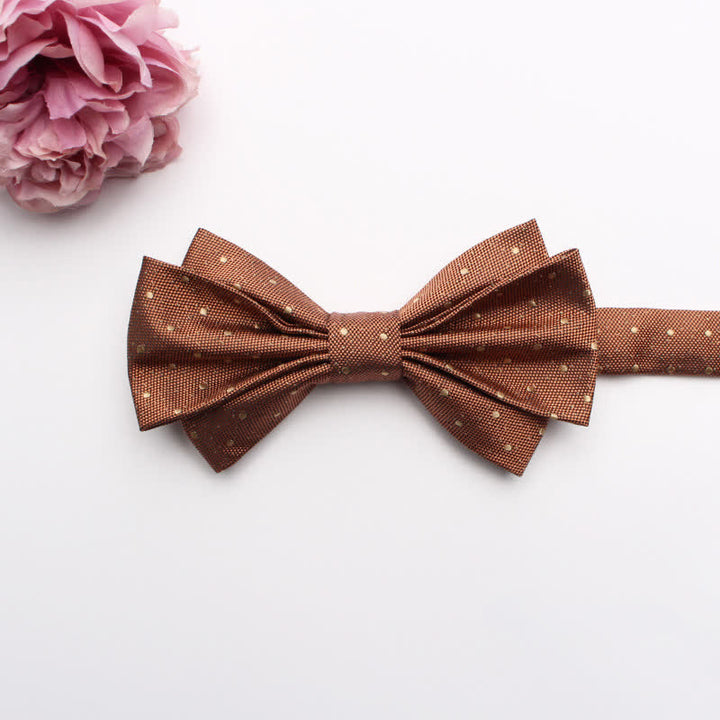 Men's Fangled Jacquard Texture Suit Bow Tie - # 20 - image 22