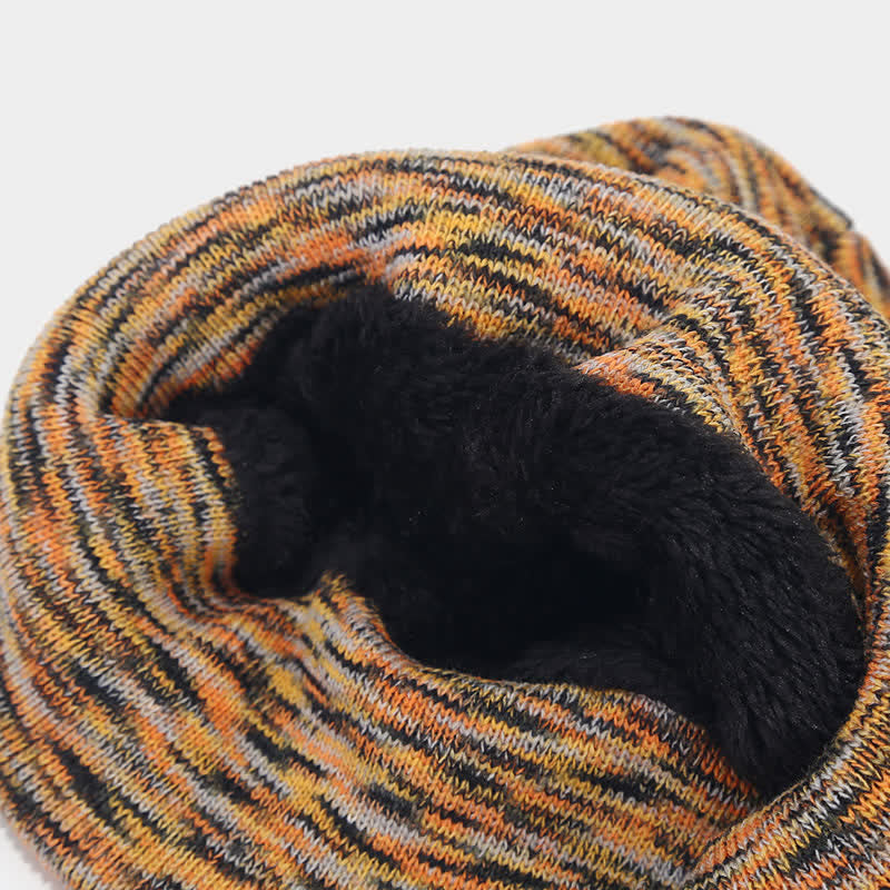 3Pcs Unisex Multi-Color Dying Hat Scarf Gloves Set - image 2