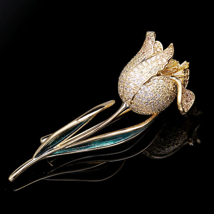 Women's Deep Love Tulip Brooch - image 10