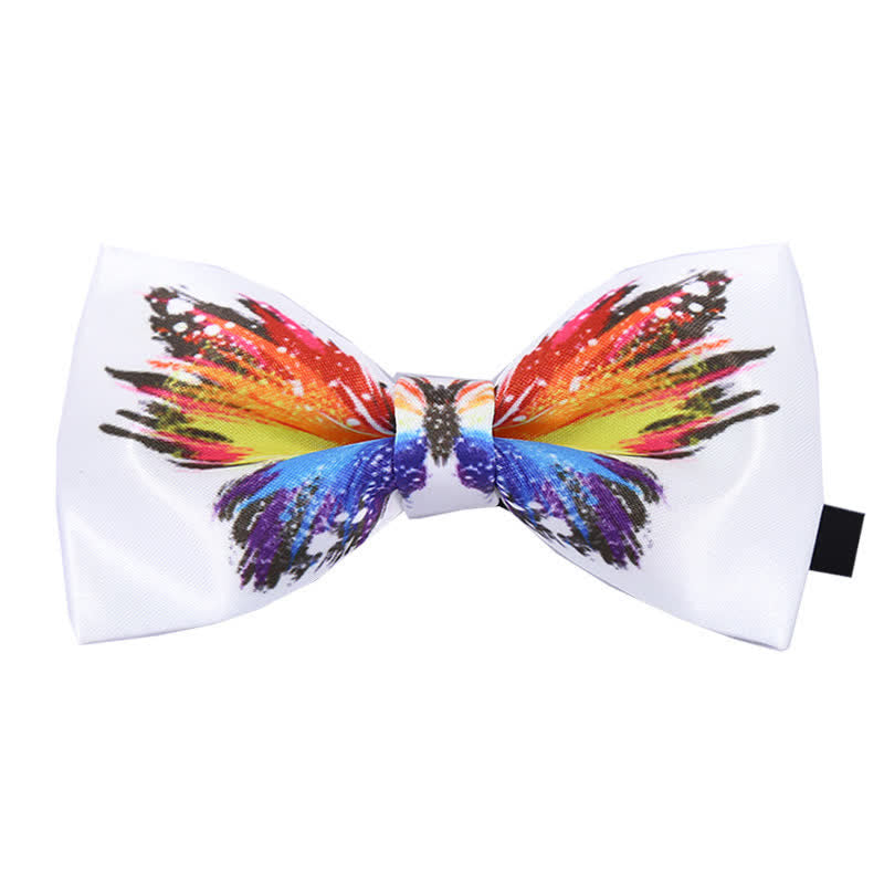 Men's Lifelike Printed Butterfly Bow Tie - Colorful - image 0