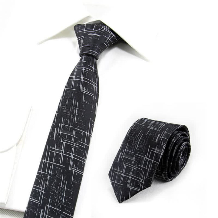Men's Cool Modern Dazzeling Line Slim Necktie - image 1