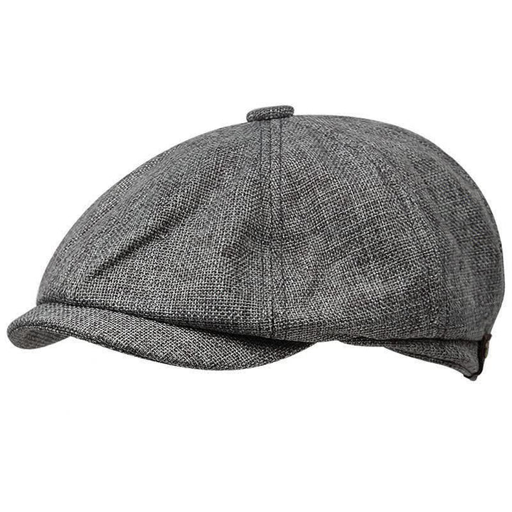 Leisure British Newsboy Octagonal Beret Cap - Gray - M (22"-22 7/8") - image 1