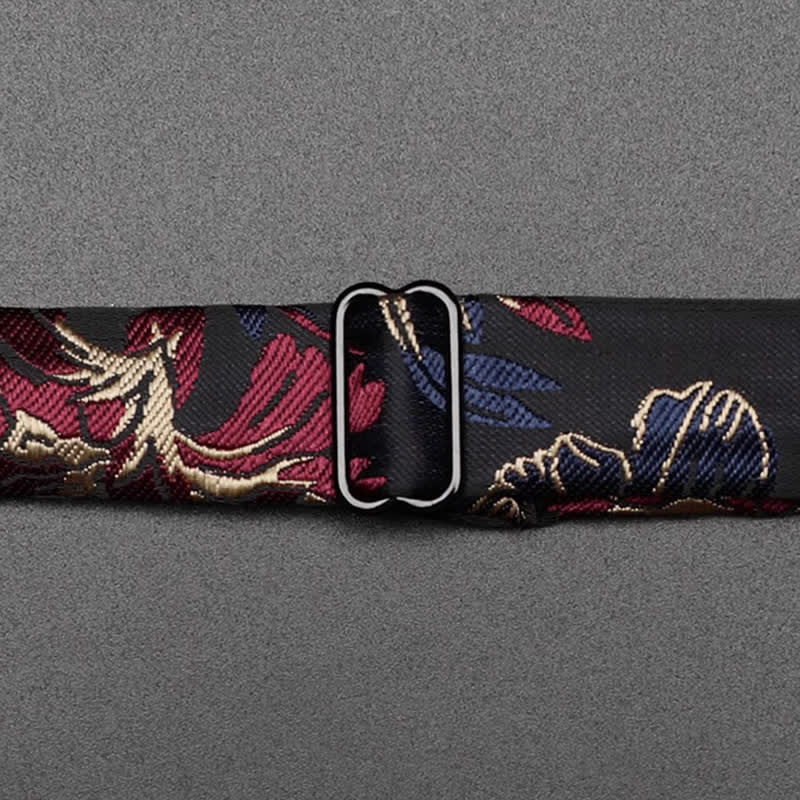 Men's Harmony Irises Cherry Blossom Floral Bow Tie - image 5