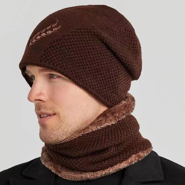 2Pcs Embroidered Wheat Beanie Hat Neck Warmer Set - image 13