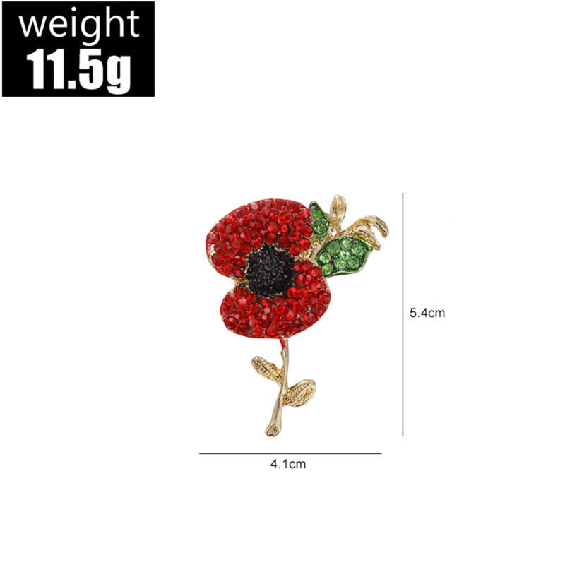 Women's Alive Poppy Safflower Brooch - image 6