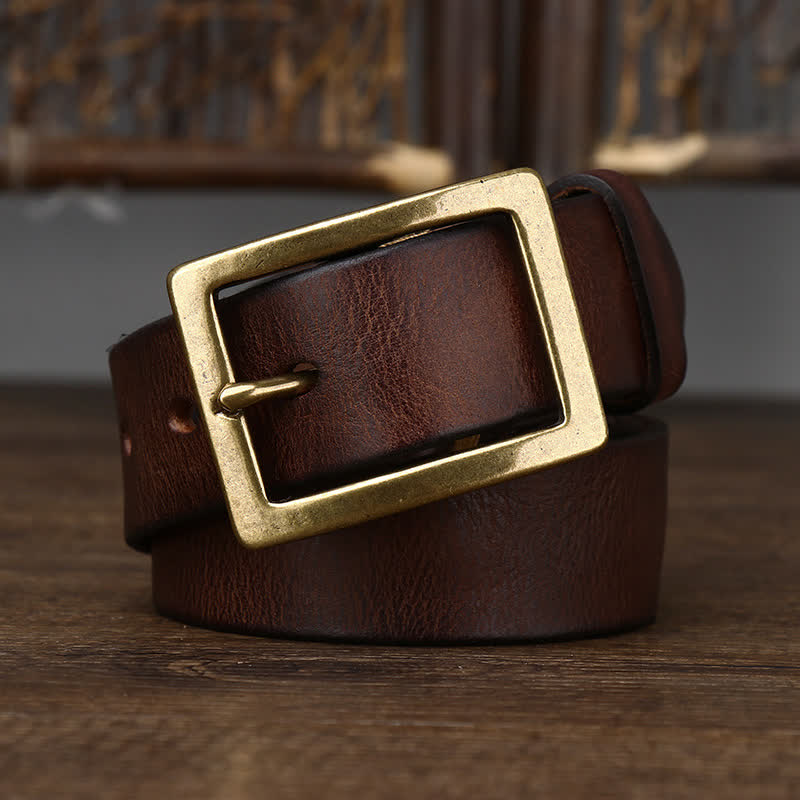 Men's Vintage Distressed Wrinkle Belt - image 2