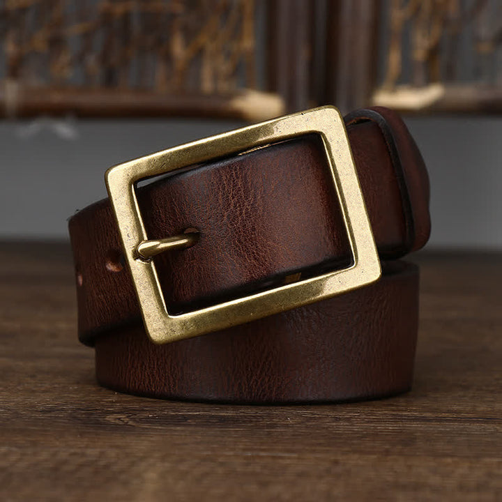 Men's Vintage Distressed Wrinkle Belt - image 2