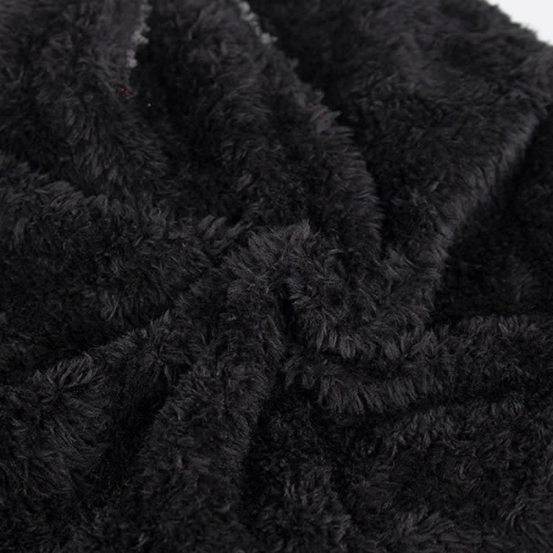 Casual Winter Solid Color Pile Knitted Hat - image 7