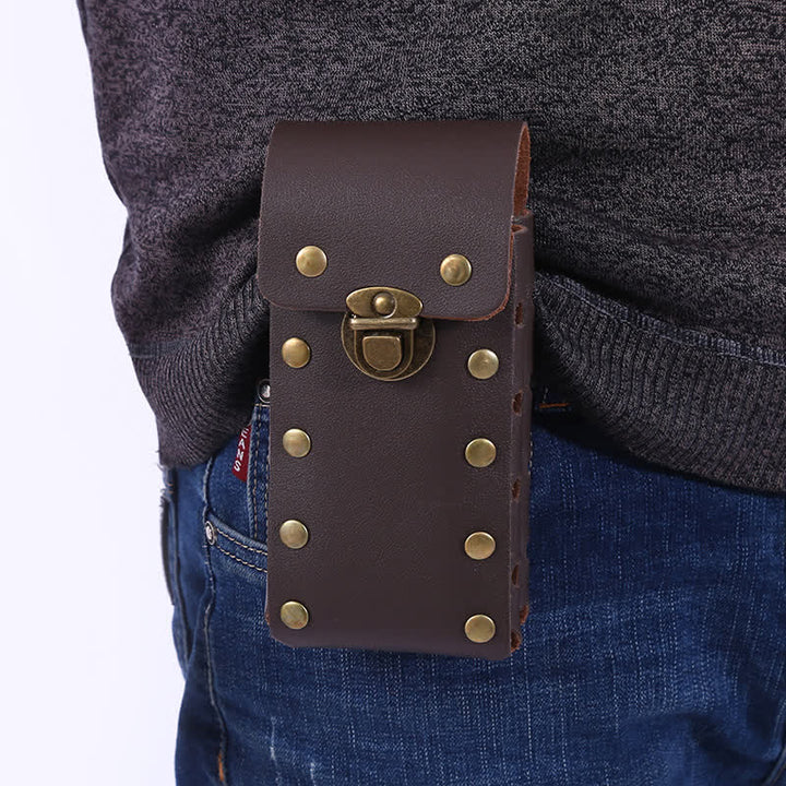 Vertical Double Layers Phone Case Belt Bag - image 0