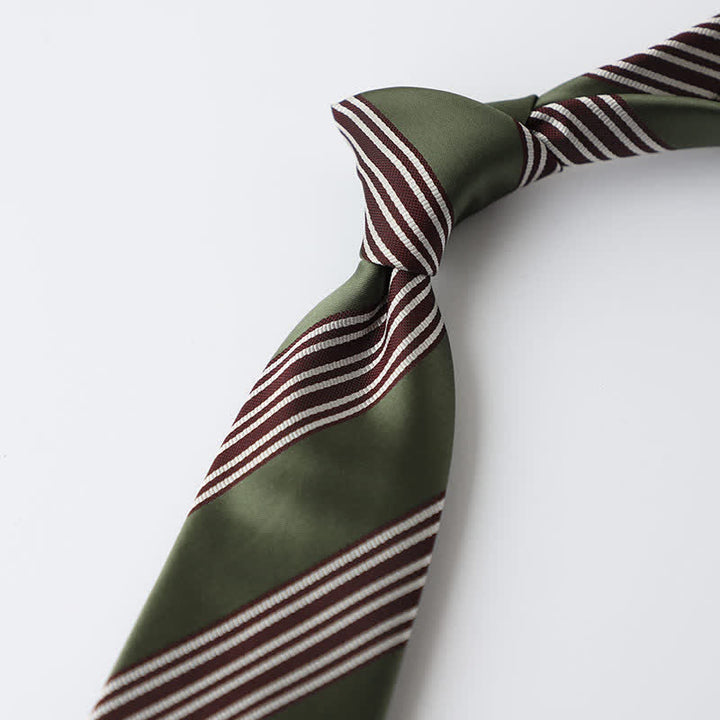 Men's Quiet Spring Green Necktie - image 5