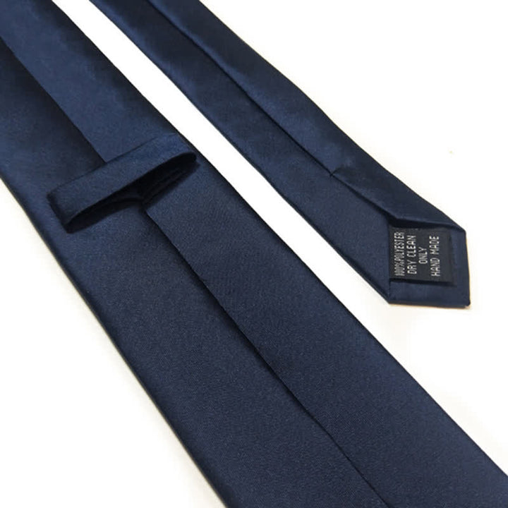Men's Navy Blue Amidst Flowers Necktie - image 5