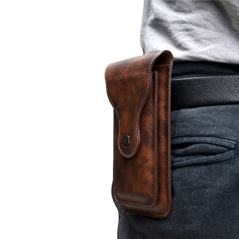 Magnetic Clip Double-layer Mobile Phone Case Belt Bag - image 3