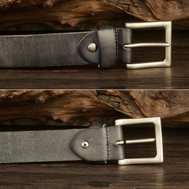 Men's Punk Heavy Metal Studded Leather Belt - image 9