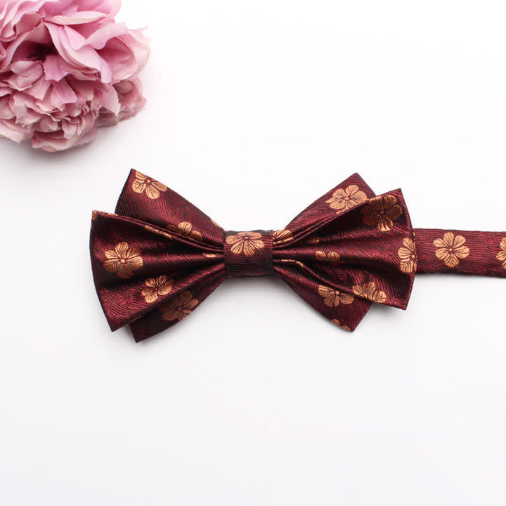 Men's Fangled Jacquard Texture Suit Bow Tie - # 7 - image 9