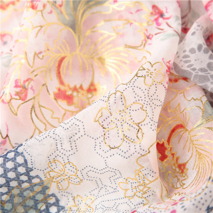 Women's Thin Voile Floral Lace Scarf - image 7