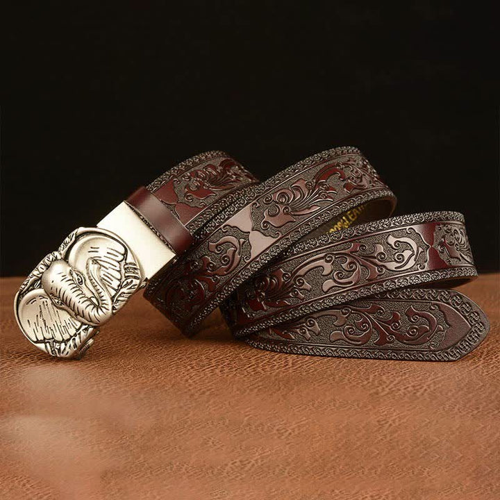 Men's Big-Eared Elephant Leather Belt - image 14