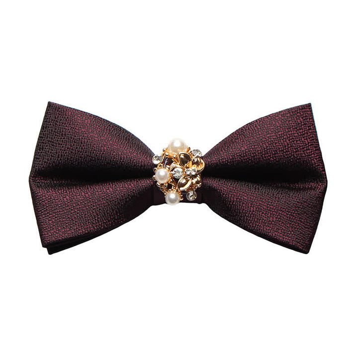 Men's Pearl Formal Tuxedo Bow Tie - Purple - image 12