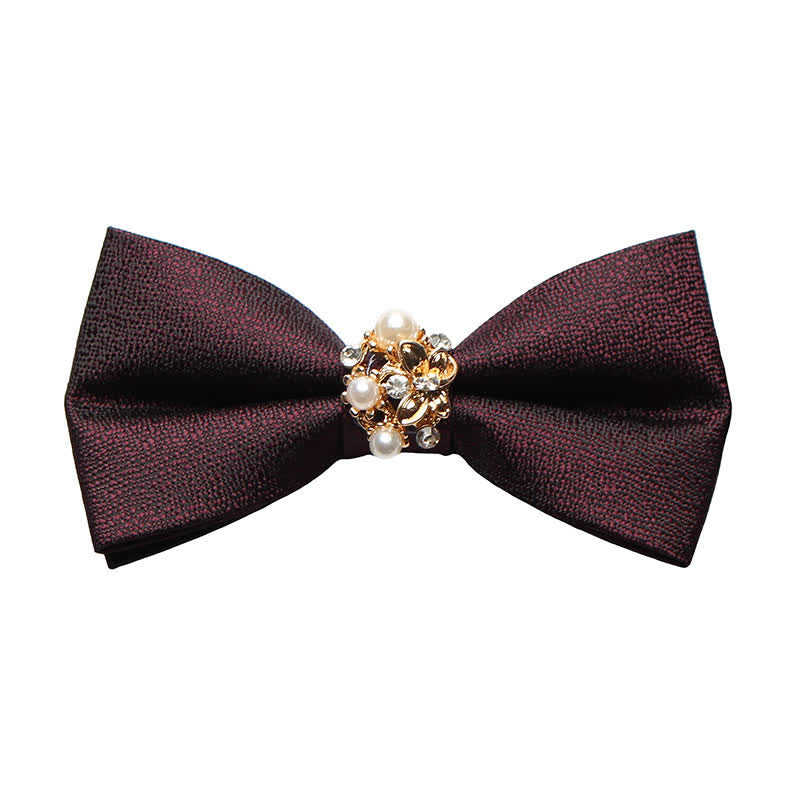 Men's Pearl Formal Tuxedo Bow Tie - Purple - image 12