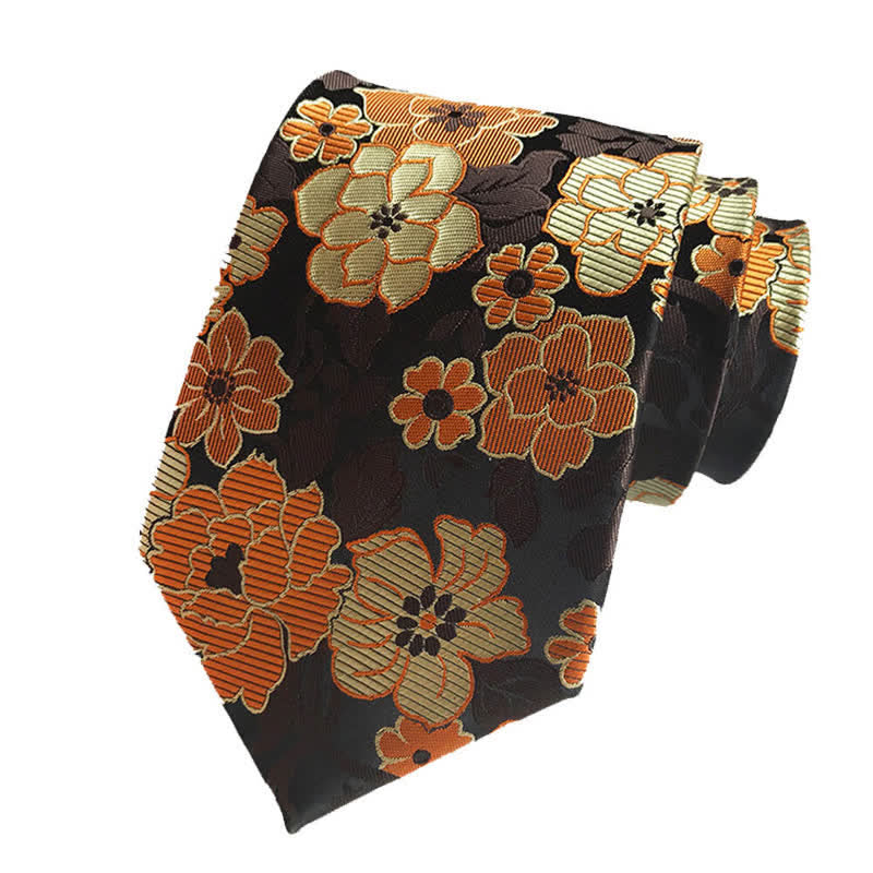 3Pcs Men's Blooming Flowery Necktie Set - image 5