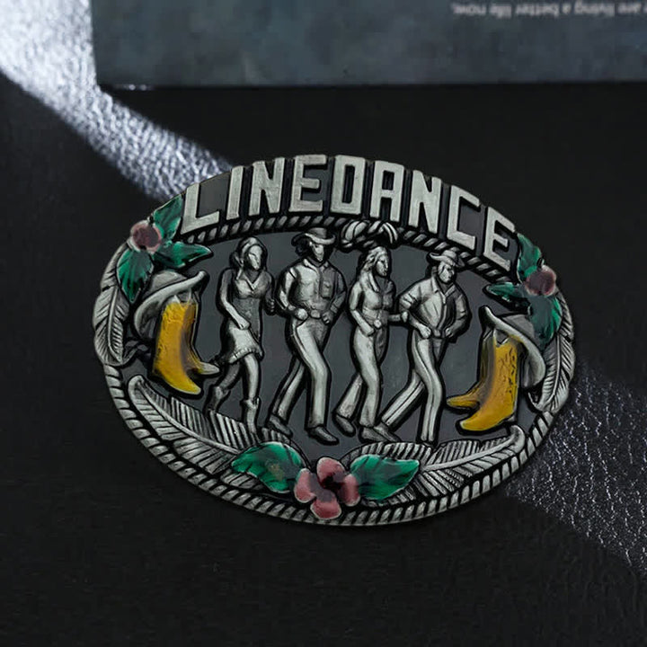 Men's DIY Western Line Dancing Buckle Leather Belt - Line Dancing - Without Belt - image 0