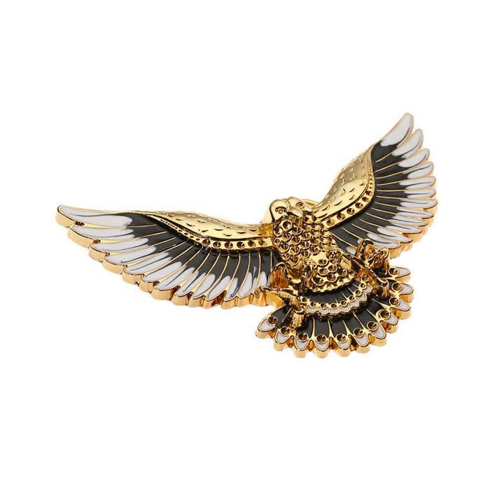 Men's DIY Golden Eagle Spread Wings Buckle Leather Belt - image 3