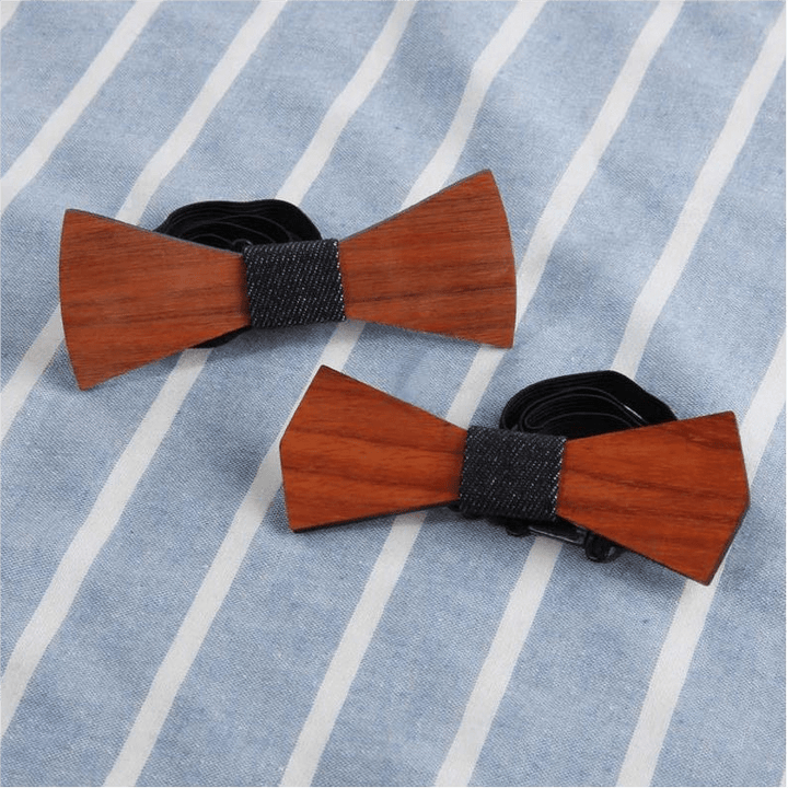 Men's Creative Funny Wooden Bow Tie - image 14