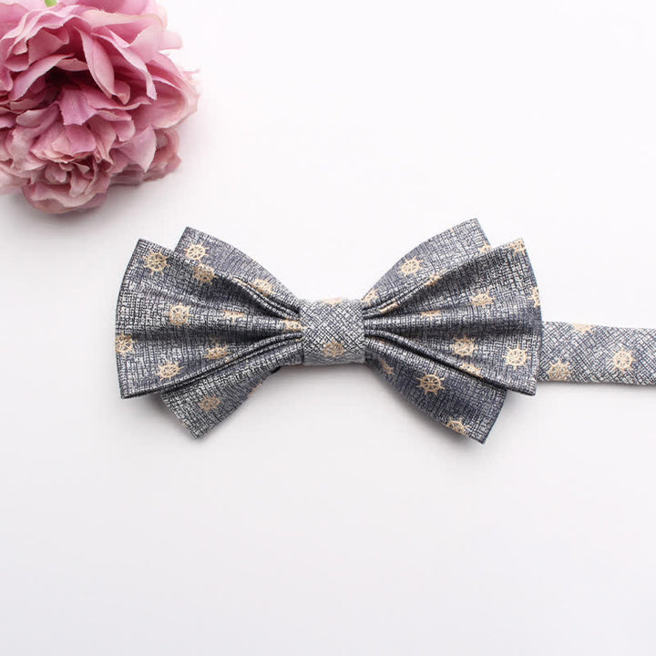 Men's Fangled Jacquard Texture Suit Bow Tie - # 16 - image 18