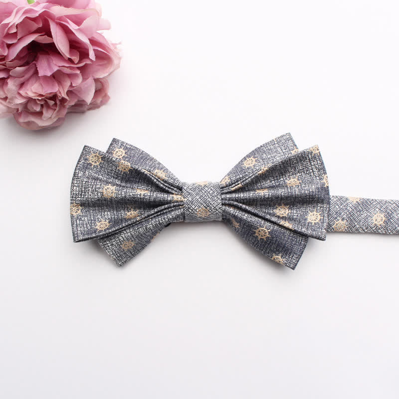 Men's Fangled Jacquard Texture Suit Bow Tie - # 16 - image 18