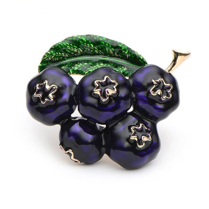 Women's Fruit Of King Blueberry Brooch - Blueberry - image 0