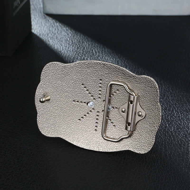 Men's DIY Golden Scorpion Buckle Leather Belt - image 1