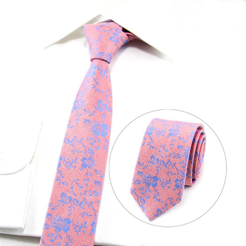Men's Spring Time Tiny Floral Necktie - image 4