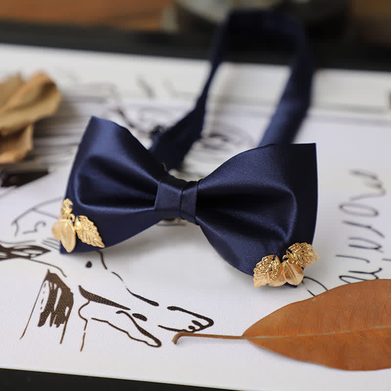 Men's Leaves Garden Wedding Bow Tie - image 13