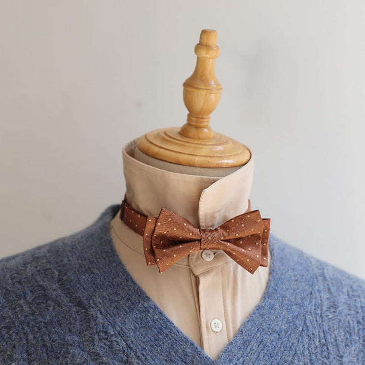 Men's Stylish Striped Dots Bow Tie - image 5