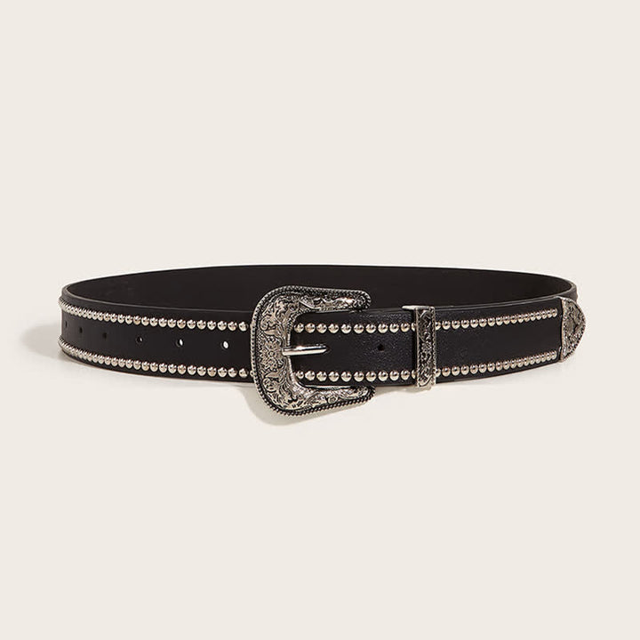 Women's Stunning Rivet Punk Style Leather Belt - image 8