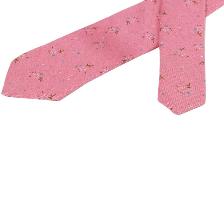 Men's Elegant Floral Skinny Necktie - image 6