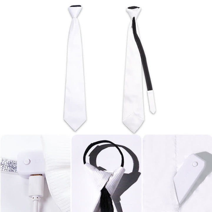 Futuristic Luminous Fiber Optic Glowing Necktie - image 4