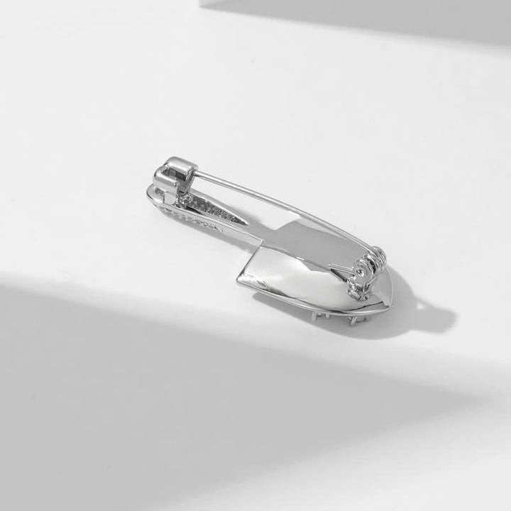 Unisex Plated Mini Shovel Brooch - image 6