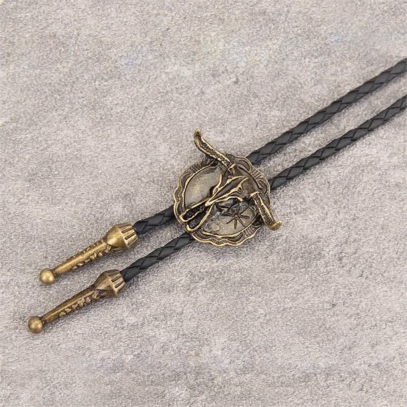 Wild Western Rodeo Bull Head Bolo Tie - image 14