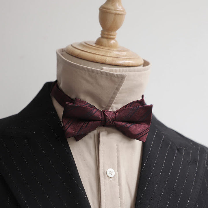 Men's Burgundy Series Gentleman Bow Tie - Style #4 - image 8