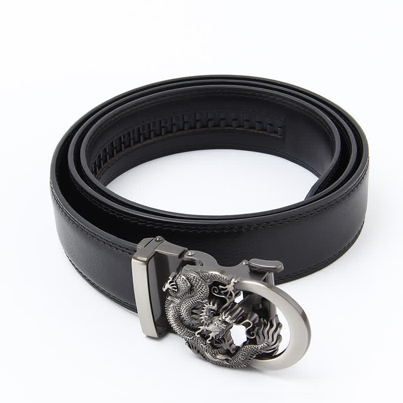 Men's Dragon Business Automatic Ratchet Leather Belt - image 2