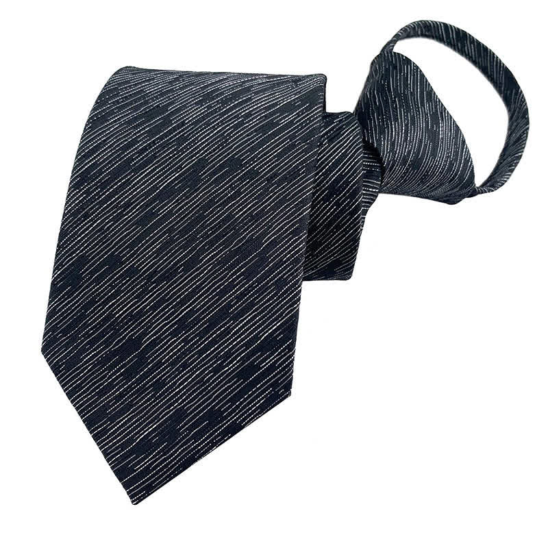 Men's Blue-Gray Zipper Tie Horizon Necktie - image 12