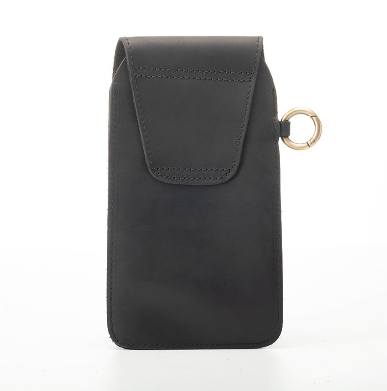 Leather Outdoor Magnetic Star Buckle Phone Belt Bag - image 4