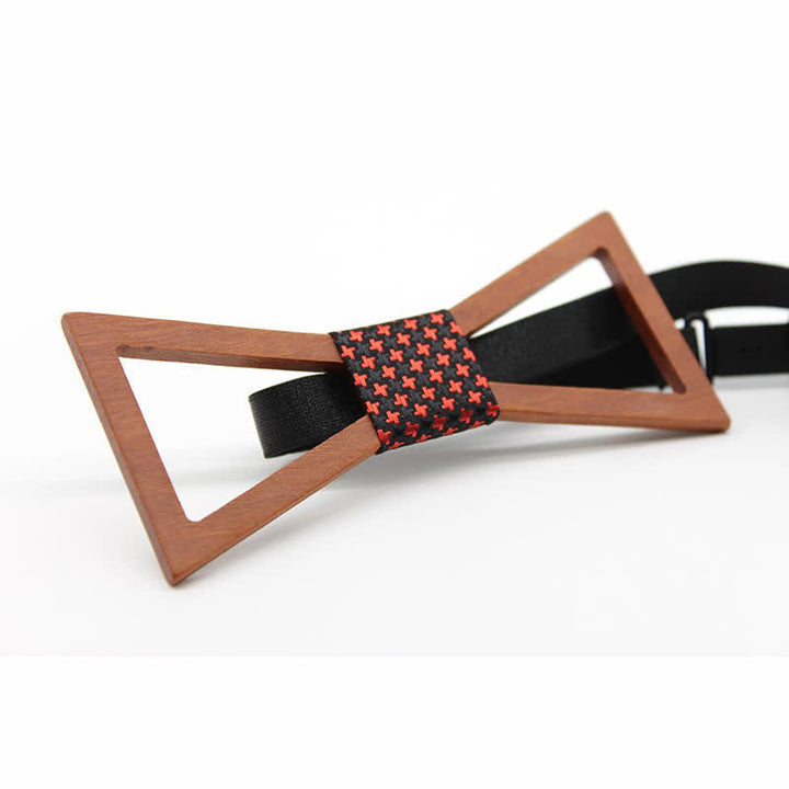 Men's Classic Framed Wooden Bow Tie - image 1