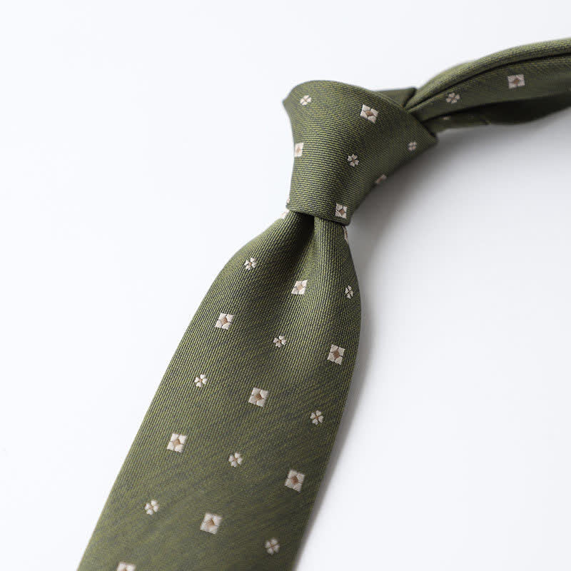 Men's Quiet Spring Green Necktie - image 1