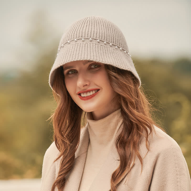 Women's Holiday Vacation Pearl Bucket Hat - image 1