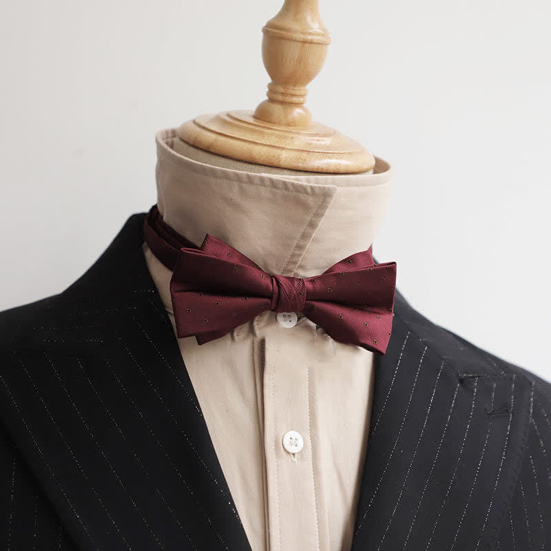 Men's Burgundy Series Gentleman Bow Tie - Style #8 - image 16