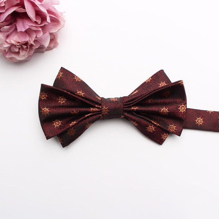 Men's Fangled Jacquard Texture Suit Bow Tie - # 17 - image 19