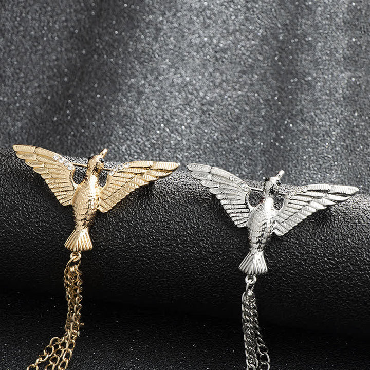 Men's Victory Bird Chain Brooch - image 1