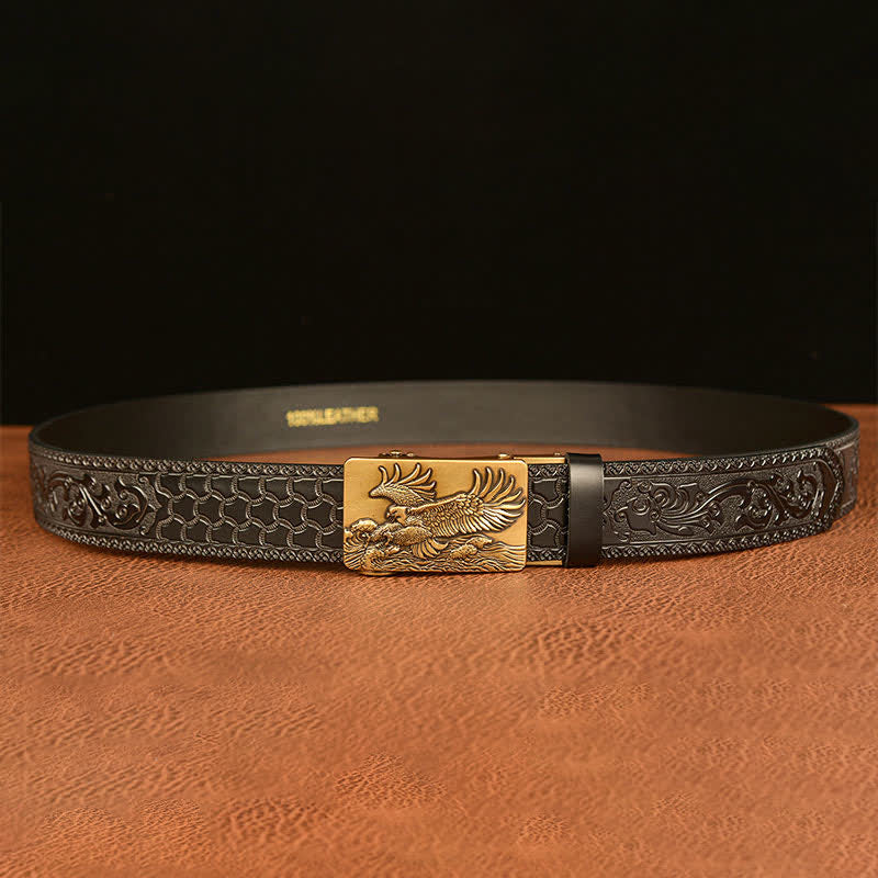 Men's Eagle Expanded Its Wings Leather Belt - image 13